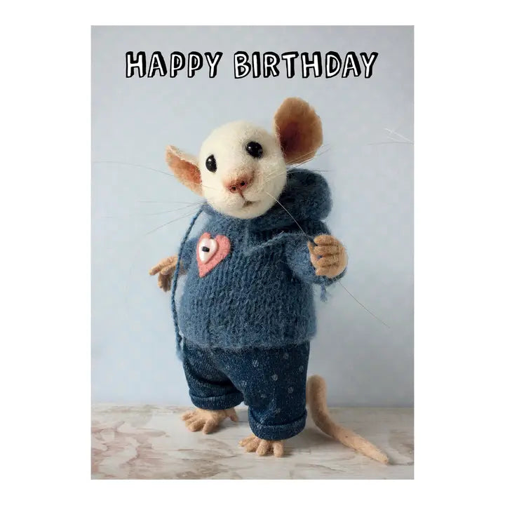 Tiny Squee Mousies Card - Happy Birthday (Brother)