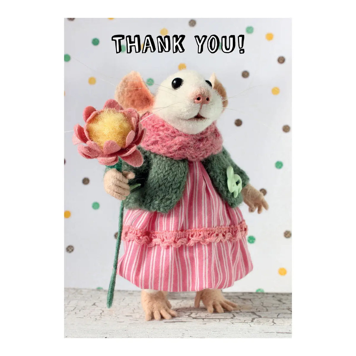 Tiny Squee Mousies Card - Thank You