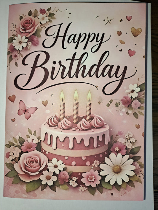 Premium Musical Birthday Card with pop up light and blow out effects Replaceable Battery