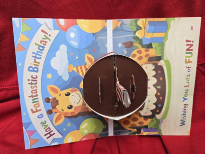Premium Musical Birthday Card Children Audio Sound Pop Up Cake And Light And...