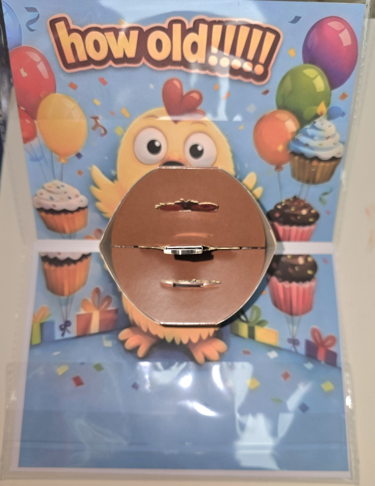 Musical Birthday Card Funny Novelty Humour ,Music and  Blow Out Pop Up Candle